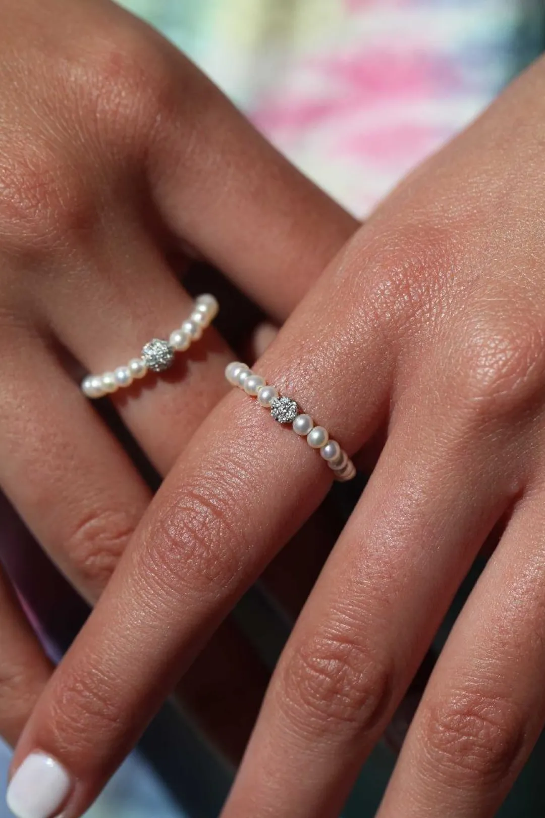 Outlet Redline Diamond & Pearl Illusion 18KWhiteGold